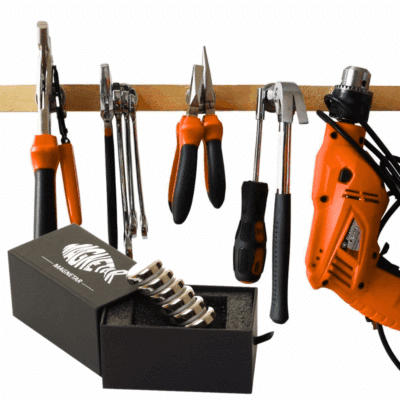 Starker Neodym-Magnet mit Schraube – Tragkraft 25 kg, ideal zum Aufhängen von Werkzeug, Küchenutensilien oder Gartengeräten.