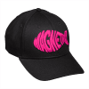 Schwarze Cap mit pinker Magnetar-Stickerei auf der Vorderseite, klassisches Design für Freizeit und Outdoor.