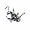 Satz starker Neodym-Topfmagnete mit Haken, silberne Metallausführung, ideale Mehrzwecklösung für Haushalt, Werkstatt und Organisation.
