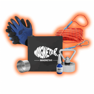 Easy 360 Kinderpaket, magnetischer Angelmagnet für Kinder, inklusive Seil, Handschuhe, Anleitung, sicherer und leichter Magnet, ideal für Einsteiger